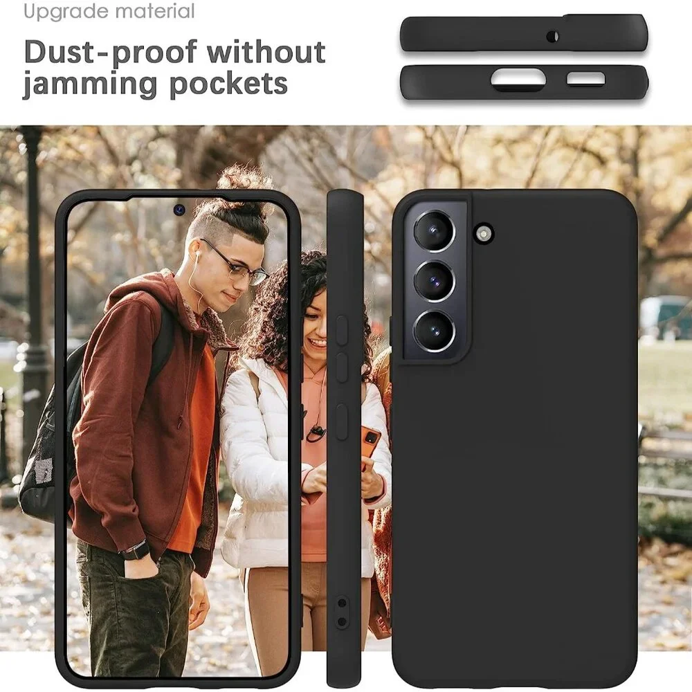 Black Silicone Case for Google Pixel 6 Pro - Slim Durable Shockproof Cover